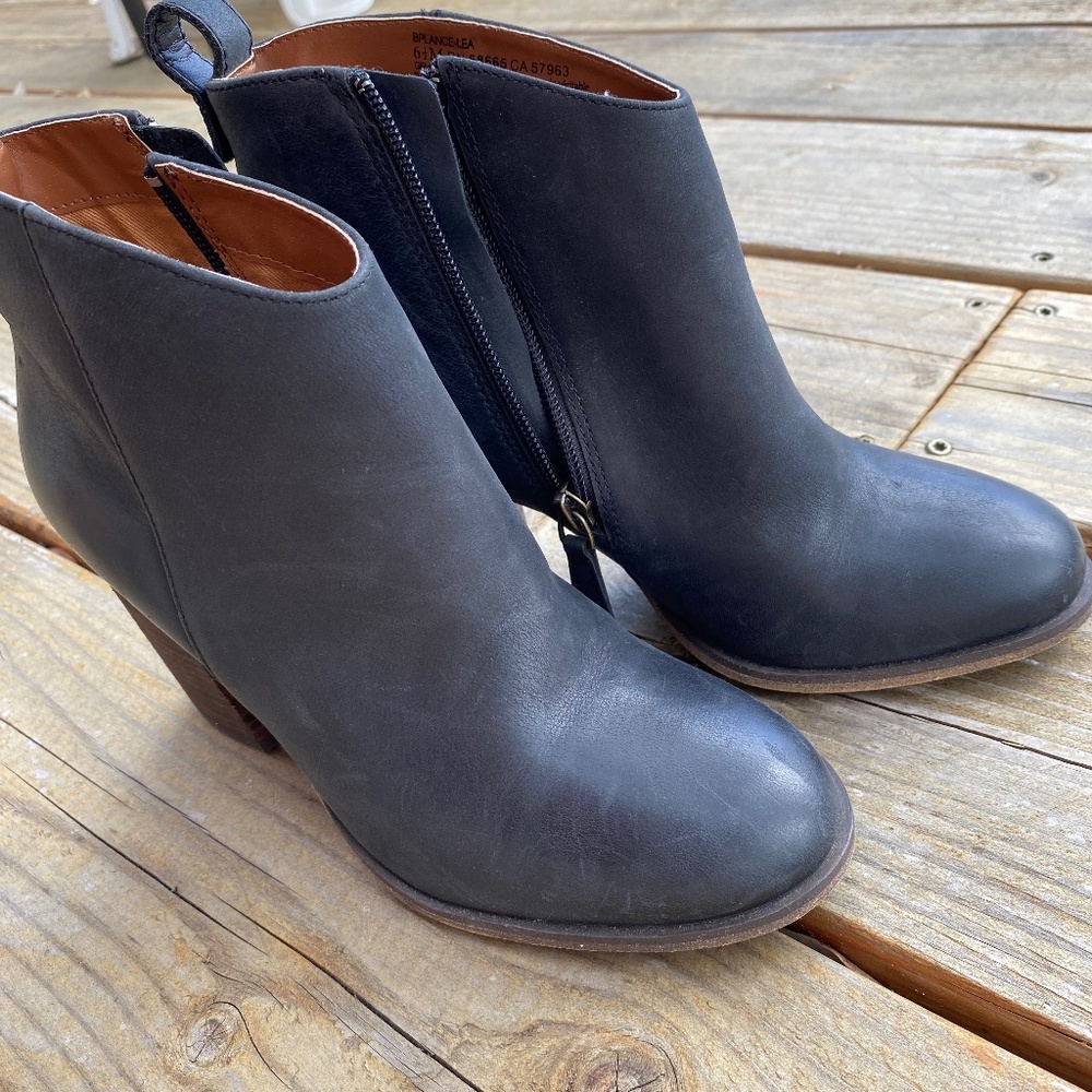Bp Nordstrom Brand Lance Women’s Leather Bootie black size 6.5